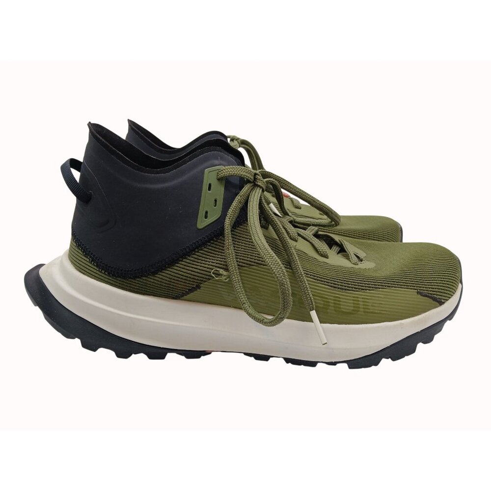 Vasque Mens Here Mid Hiking Shoes Olive Green Black Trail Sneakers Size 9.5